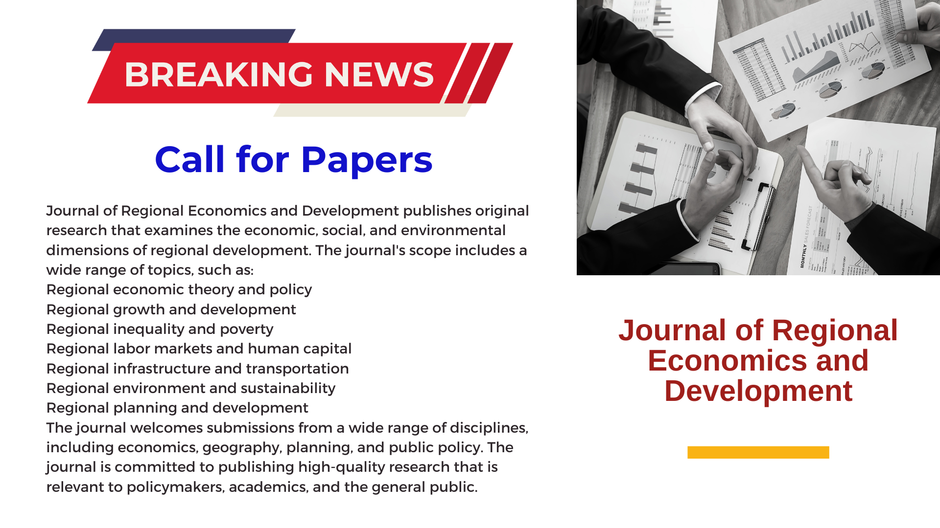 Journal of Regional Economics and Development