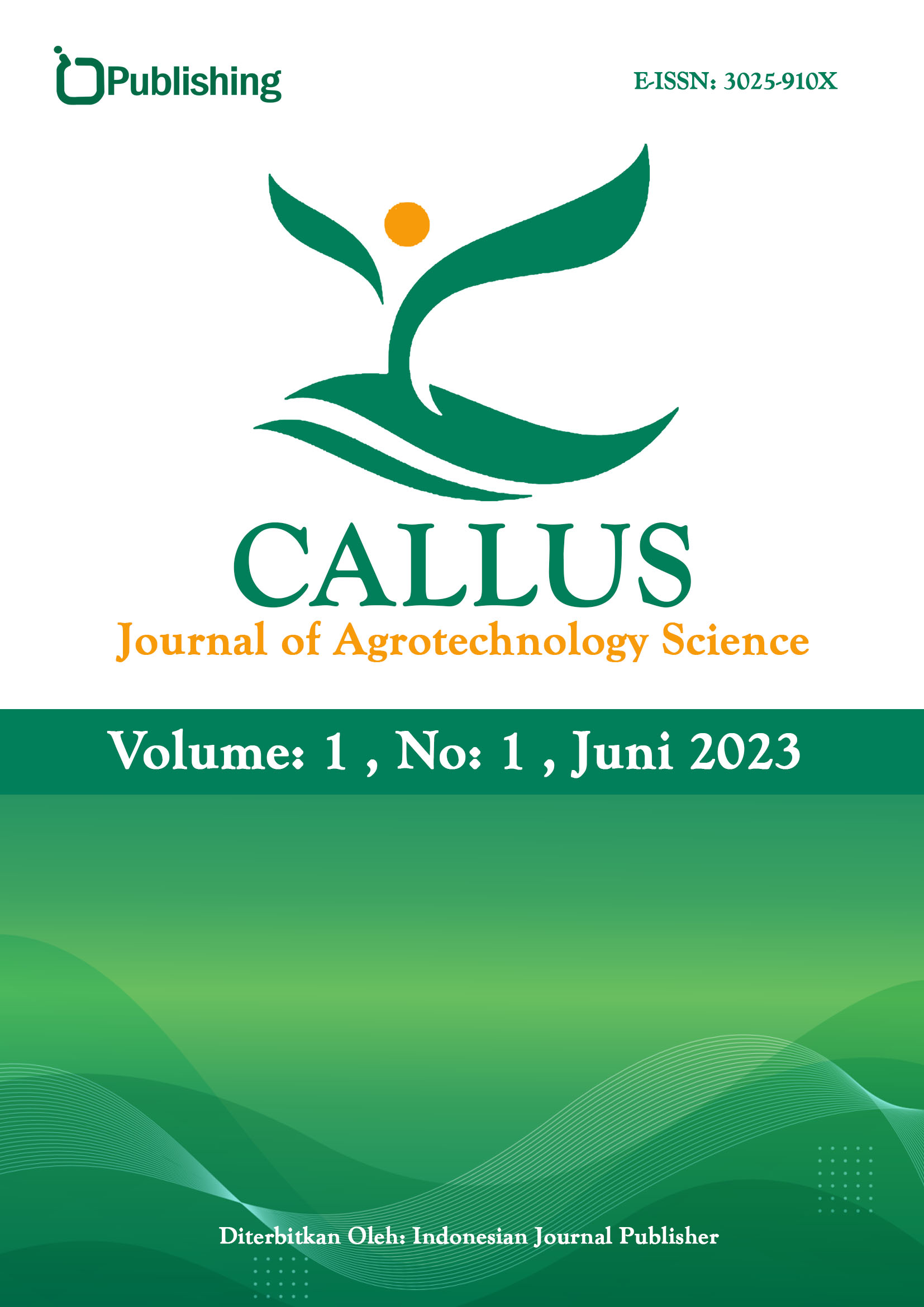 Callus: Journal of Agrotechnology Science